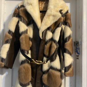 Vintage Fur and Leather Coat